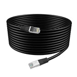 Ritz Gear Cat6 outdoor cable 100ft. 10Gbps, 550MHz bandwidth, Heavy-Duty Weatherproof/UV Resistant/23AWG BC Pure Copper. 4K Resolutions compatible with Wi-Fi modems/Routers/Security Camera/PC/PS5/Xbox