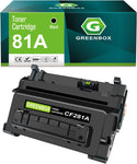 GREENBOX Compatible 81A High Yield Toner Cartridge Replacement for HP 81A CF281A 81X CF281X for Laserjet Enterprise MFP M605 M604 M604N M604DN M605N M605DN M605X M630 M606 Printer (Black, 1-Pack)