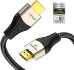 YANWEI 8K Certified HDMI 2.1 Cable 6ft,48Gbps Ultra High Speed HDMI Cord, 4K120Hz 8K60Hz,eARC HDR10 4:4:4 Compatible for HDMI 2.0 Cable,PS5,PS4,Xbox,Switch,Apple,Roku,Sony,LG,Samsung TV,Blu-ray