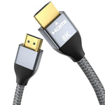 16FT Long Certified HDMI 2.1 Cable, 48Gbps Ultra High Speed HDMI Cable, Support 8K@60Hz 4K@120Hz, eARC, QMS, HDMI to HDMI Cable Compatible with Blu-ray, Xbox Serise X, PS5, Projector, Monitor, Fire TV