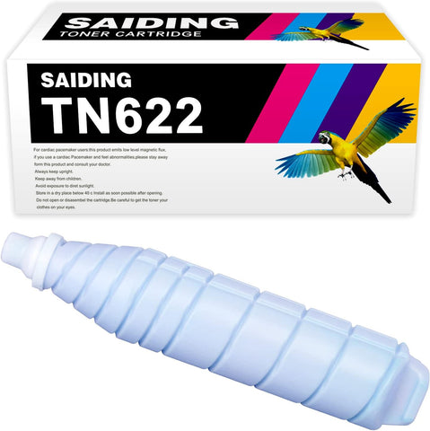 SAIDING Compatible Toner Cartridge Replacement for Konica TN622 TN622c TN-622 A5E7430 to use with Minolta AccurioPress C6085 C6100 Bizhub Press C1085 C1100 Printer (1 Cyan)