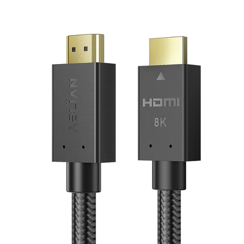 8K HDMI Cables 15 ft, Ultra high Speed HDMI 2.1 Cable 48Gbps 4K120Hz 8K60 144Hz eARC HDR10, HDCP 2.2& 2.3 3D, Compatible with Apple TV 4K Roku HDTV Blu-ray PS5/4 Xbox X RTX3090