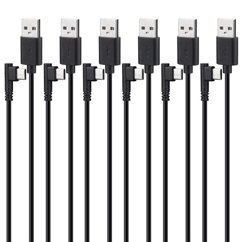 90-Degree Angle USB C Cable Multipack, 6-Pack 3 ft Type-C Wholesale