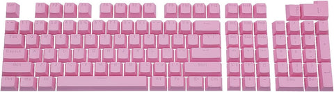 Granvela Keycaps, ABS Keycap Sets for Mechanical Keyboards | 104 Keys | OEM Profile | ANSI US-Layout | Macaron | DIY - Light Pink