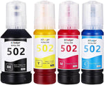 Osinkjet 502 T502 Ink Refill Bottles for Ecotank ET-4760 ET-2750 et-4850 ET-2850 ET-2760 ET-3850 ET-3750 ET-15000 ET-4750 ET-4800 ET-2803 ET-3710 ST-2000 ET-3700 Printer