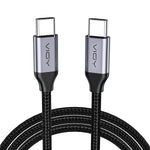 VIOY USB C to USB C Cable, Type C 100W Power Delivery PD Fast Charging Cord for MacBook Pro 2020 iPad Air 4 Huawei Samsung Note 10 S20 S10 Nintendo Switch etc (Grey, 10FT/3M)…