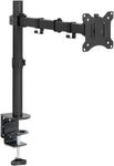 VIVO Single 13 to 32 inch LCD Monitor Desk Mount, Fully Adjustable Stand with Tilt and Swivel, Holds 1 Screen with Max VESA 100x100, STAND-V100B