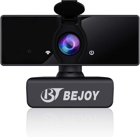 1080P Business FHD Webcam with Dual Microphone & Privacy Cover, BEJOY USB Computer Web Camera [Plug and Play] [30fps], for Streaming Zoom Meeting Skype FaceTime Teams, PC Mac Laptop Desktop