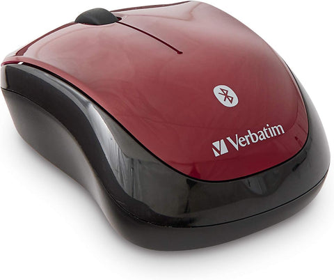 Verbatim Bluetooth Wireless Tablet Multi-Trac Blue LED Mouse - Garnet