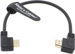 Alvin's Cables Z Cam E2 L Shape 4K 60P HDMI Cable for Atomos Shinobi Ninja V Monitor and Portkeys BM5 Right Angle to Right Angle High Speed HDMI Cord