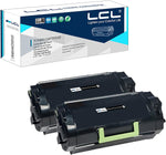 LCL Compatible Toner Cartridge Replacement for Lexmark 521 52D1000 MS811N MS811DN MS811DTN MS812de MS812DTN MS810N MS810DN MS810DE MS810DTN MS812DTN MS710n MS711dn (2-Pack Black)