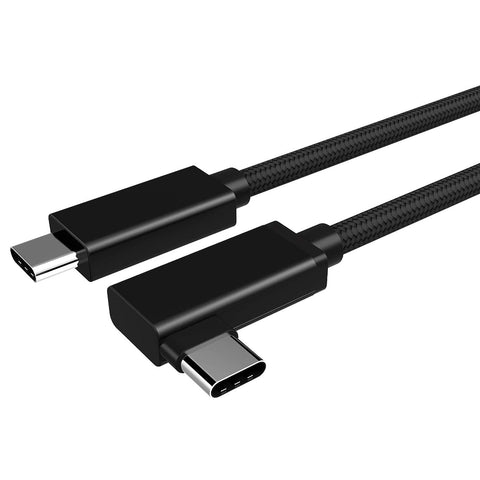 USB C Video Cable Right Angle 6.6ft, 4K UHD with Audio Support 100W PD Fast Charge and Data Syncing at Gen2 10Gbps High Speed Compatible for USB C iPad Pro, MacBook Pro, iMac, Surface Pro and More