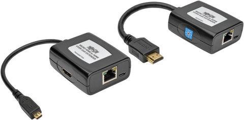 Tripp Lite Micro-HDMI to HDMI Over Cat5/Cat6 Active Extender Kit, Transmitter & Receiver, USB Powered, Video & Audio, 1080p at 60 Hz (B126-1A1-U-MCRO)