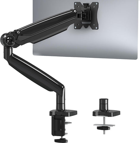 MOUNTUP Ultrawide Single Monitor Desk Mount for 13 to 35 Inch Screen, Fully Adjustable Gas Spring Monitor Arm, Max 30.9lbs Computer Monitor Stand Holder, VESA Mount with Clamp and Grommet Base, MU7001