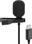 Cubilux USB C Microphone, Type C Lavalier MIC, External Lapel Clip MIC for iPad 10 iPad Pro/Air 5 4/Mini 6, Samsung S23/S22/S21/S20 Z Fold/Flip 4/3/2 Tab S8/S7/S6 Note 20/10, Pixel 7/6 Pro 6a 5, 5 FT