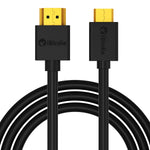 iBirdie Mini HDMI to Standard HDMI Cable 20 Feet (do HDMI to Mini HDMI) Ultra High Speed 18Gbps Support 4K 1080p Compatible with Sony XR500 Nikon D500 D810 Canon XA40 XA50 XA55 Raspberry Pi Zero