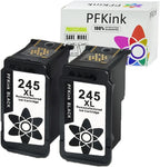 PFKink 245XL Black Ink Replacement for Canon PG-245 PG-245XL PG 245XL 245 243 Ink Cartridge to use with Pixma MX492 MX490 MG2522 MG2520 MG2420 MG2920 MG2922 MG3022 Printer(2 Black)