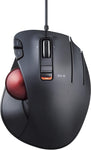 ELECOM EX-G Trackball Mouse, Wired, Thumb Control, Ergonomic Design, 5-Button Function with Smooth Tracking, Ergonomic Design, Optical Gaming Sensor, Smooth Red Ball, Windows11, macOS (M-XT2URBK-G)