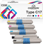 CHENPHON Compatible Toner Cartridge Replacement for Type C17 C330 for use in C330DN C530DN MC361 MC362W MC561 MC562W MC352DN MFP Series Printer - 4KCMY