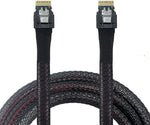 NFHK PCI-E Slimline SAS 4.0 SFF-8654 4i 38pin Host to SFF-8654 Slim SAS Target Cable 50cm