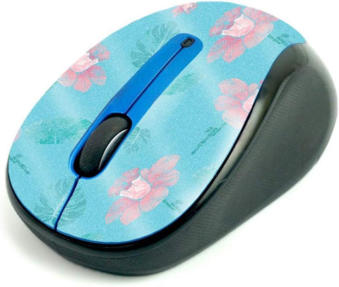 MightySkins Glossy Glitter Skin for Logitech M325 Wireless Mouse - Water Flowers | Protective, Durable High-Gloss Glitter Finish | Easy to Apply, Remove, and Change Styles | Made in The USA