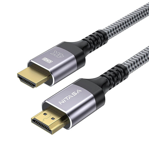 NITASA 4K HDMI to HDMI Cable 6.6ft,18 Gbps High Speed HDMI 2.0 Cord 4K@ 60Hz, Ultra HD, 2K, 3D,2160P,1080P, ARC & HDCP 2.2 ARC HDR Compatible with Laptop/Monitor/Xbox One/PS5/PS3/4/UHD TV/Roku Fire TV