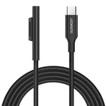 aceyoon Surface Connect to USB C PD Charging Cable?Need 45W Charger?, 15V/3A Braided Compatible for Surface Pro 7/6/5/4/3, for Surface Laptop 3/2/1, for Surface Go, for Surface Book (3FT)