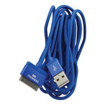 Duracell® Sync & Charge 30-Pin USB Cable, 10', Blue