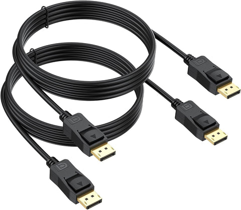 UVOOI 4K DisplayPort Cable 3FT 2-Pack, Display Port to Display Port Cable for Monitor DP to DP Cable Male to Male Adapter