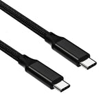 USB C to USB C Cable, 3.2 Gen 2 USB-C Cable 6.6ft - 4K UHD 20Gbps USB C Cable 100W PD Fast Charging Cable for Thunderbolt 3, Oculus Quest, MacBook Pro, iPad Pro, Galaxy S20, Nylon Braided, Black.