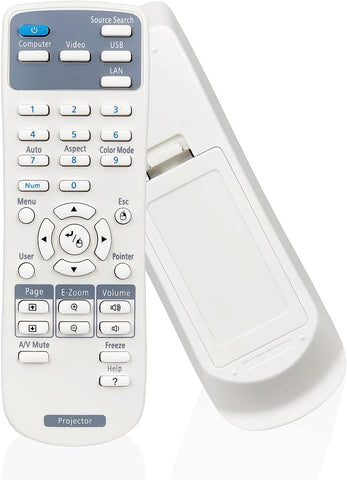 New Projector Remote Control for Epson Home Cinema, EX- EMP- EB- VS- H- BrightLink Powerlite Series, (EX3220, EX5220, EX5230, EX6220, EX7220,EB-C28S, EB-X11 EB-S18 EB-S4 EB-X24 EB-S31 VS230, VS330)