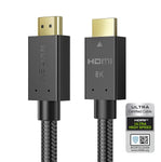 8K HDMI Cables 6 ft, Certified Ultra high Speed HDMI 2.1 Cable 48Gbps 4K120Hz 8K60 144Hz eARC HDR10, HDCP 2.2& 2.3 3D, Compatible with Apple TV 4K Roku HDTV Blu-ray PS5/4 Xbox X RTX3090