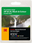 KODAK Ink Cartridge HP 61XL Black and Tricolor (55024)