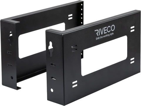 RIVECO 4U Open Frame Rack Wall Mount & Desktop Mount, No Assembly Required Server Rack for Network Equipment & Data AV HiFi Stereo Gaming Electronics Shelf