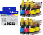 LC203 Compatible Ink Cartridge Replacement for Brother LC203XL LC201XL LC203 LC201 to use with MFC-J480DW MFC-J880DW MFC-J4420DW MFC-J680DW MFC-J885DW Printer (2 Cyan, 2 Magenta, 2 Yellow, 6 Pack)