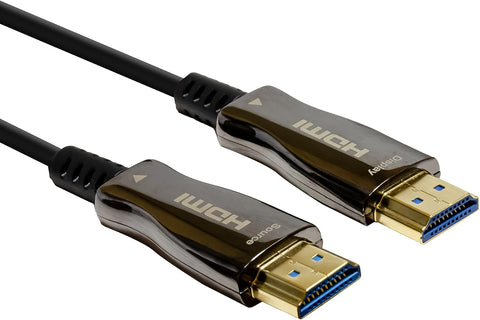 J-Tech Digital Fiber Optic HDMI Cable HDMI 2.0 Ultra Slim Cable Supporting HDCP 2.2, 18Gbps, 4:4:4, HDR10, 100 ft (30 m) [JTECH-FCAB100]