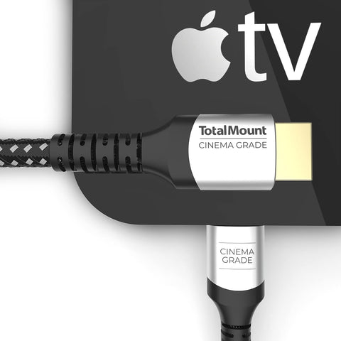 TotalMount Cinema Grade – Gold-Plated HDMI Cable for Apple TV – HD, 4K, 8K, and 10K – Full Apple TV Compatibility (3 Feet)