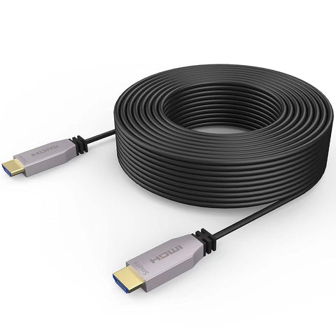 NIUBB HDMI Cable 200 ft 4K@60Hz,Fiber Optical HDMI 2.0b Cable Supports 18.2Gbps, HDR10,ARC,HDCP2.2,3D,Subsampling 4:4:4 Slim and Flexible