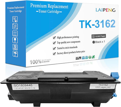 LAIPENG Compatible Toner Cartridge TK3162 TK-3162 TK 3162 for Kyocera ECOSYS P3145dn P3150dn M3145idn M3645dn M3645idn P3045dn P3050dn P3055dn P3155dn P3060dn P3260dn M3860idn M3860idnf (Black)