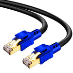 Yeung Qee CAT 8 Ethernet Cable 15ft, High Speed 26AWG 40Gbps 2000Mhz Patch Cord, with Gold Plated RJ45 Connector,High Speed LAN Network Cable, for Outdoor, Router, Modem, Gaming,Xbox(5m)