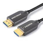 SOEYBAE 4K Fiber Optic HDMI Cable 65ft/20m HDMI Cable 2.0 Supports 4K@60Hz, 18Gbps, 4:4:4, ARC, 3D, for TV LCD Laptop PS3 PS4