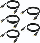 URELEGAN 8K DisplayPort Cable 5-Pack, Bi-Directional 6 Feet 1.4 Display Port DP to DP Cable (8K@60Hz, 4K@120Hz, 2K@144Hz, 1080P@240Hz) Ultra High Speed for Laptop PC TV Gaming Monitor