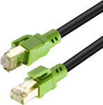 Outdoor Cat8 Ethernet Cable 50 Feet, Heavy Duty High Speed 26AWG Cat8 Internet LAN Network Cable 40Gbps, 2000Mhz SSTP LAN Cables with Gold Plated RJ45 Connector for Router, Modem, Gaming, Xbox