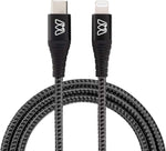 Sewell MOS Strike USB-C to Lightning Fast Charge Cable for iPhone 6 ft. Supports USB-C Power Delivery iPhone 11, 11 Pro, X, XS, 8, Max, Gray (SW-33133-06)