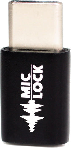 Mic-Lock USB C Micro Audio Security (Black, Pack3)