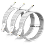 iPhone Charger Cord Lightning Cables, Original [3Pack 6ft] Apple MFi Certified USB A Charging Cable for iPhone 13 12 11 Mini Pro XR Xs Max X SE 8 7 6 Plus iPad iPod AirPods - White