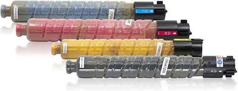 Technica Brand Compatible Toner Cartridge Replacement for Ricoh C300 841295 Black 841296 Cyan 841297 Magenta 841298 Yellow Aficio MP C300 Aficio MP C300SR Aficio MP C400 Color Cartridge Set