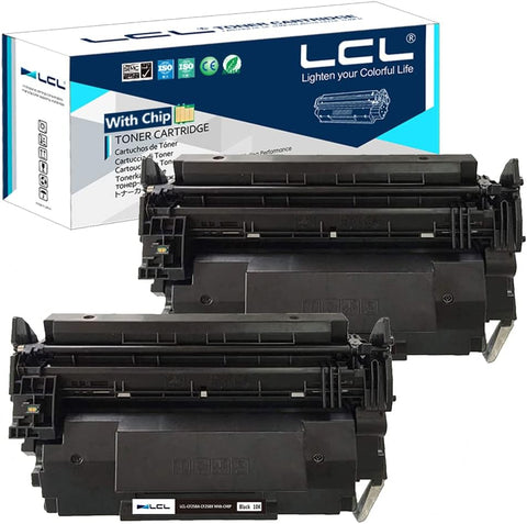 LCL Compatible Toner Cartridge Without Chip Replacement for HP 58A 58X CF258A CF258X 10000 Pages Laserjet Pro M304 M304a M404d M404n M404dn M404dw MFP M428fdw M428fdn M428dw (2-Pack Black)