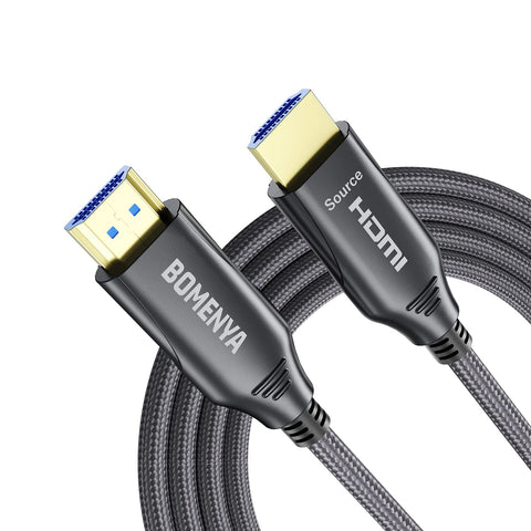 BOMENYA 8K Fiber Optic HDMI Cable 98FT/30M, Ultra High Speed 48Gbps Active HDMI 2.1 Cable Supports 8K@60Hz, 4K@120Hz Dynamic HDR, eARC, Dolby Atmos, for HDTV Monitor RTX 3090 Xbox Series X PS5 ect