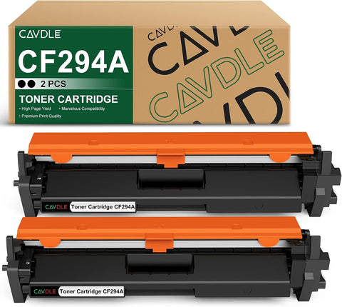 CAVDLE 94A 2-Packs Compatible Toner Cartridge Replacement for HP 94A CF294A Work with HP M118dw MFP M148dw M148fdw M149fdw Black-2 Packs